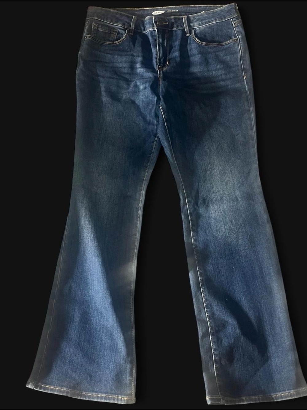 Dark Blue Women's Bootcut Jeans - Classic Denim size 12